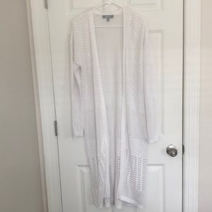 Long crochet duster